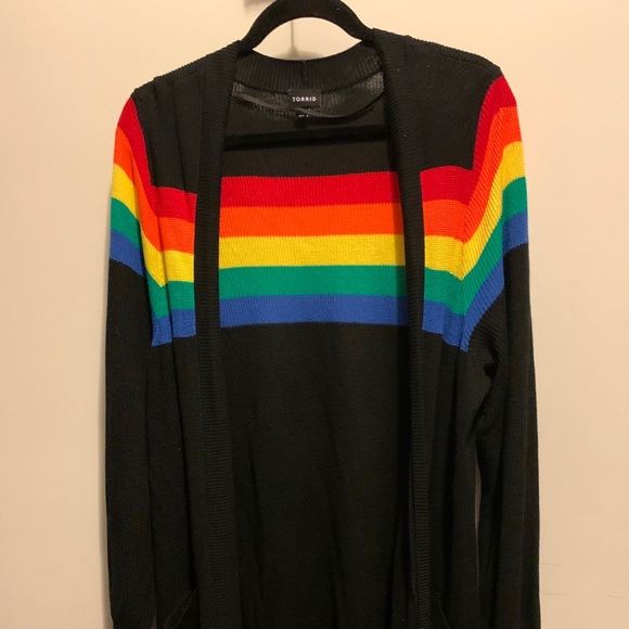 torrid rainbow cardigan
